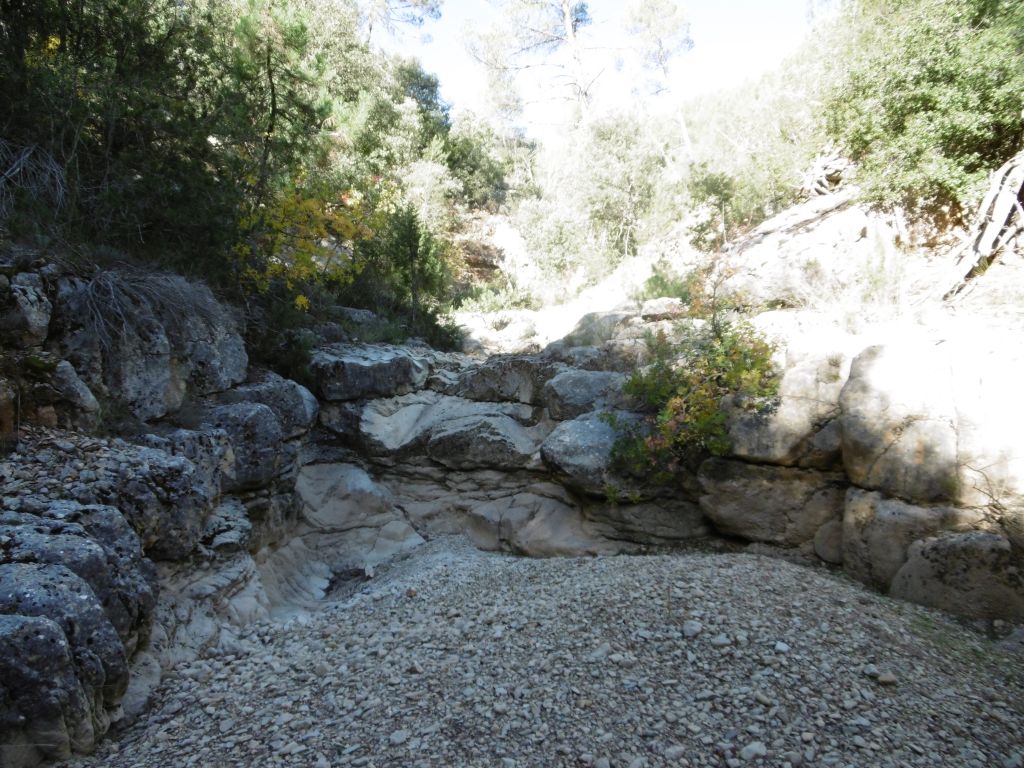 Pozas originadas en el lecho del cauce de la reserva natural fluvial Arroyo de los Collados y arroyo Escudero