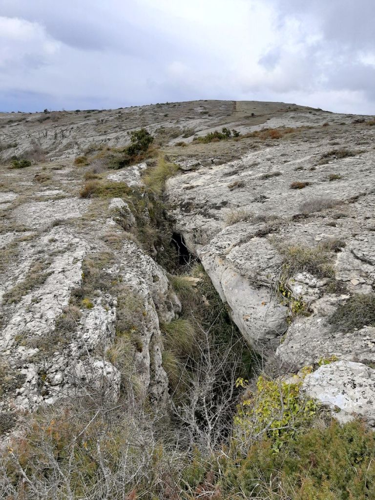 Paisaje en la zona de recarga del acuífero ( Municipio Junta de Traslaloma)