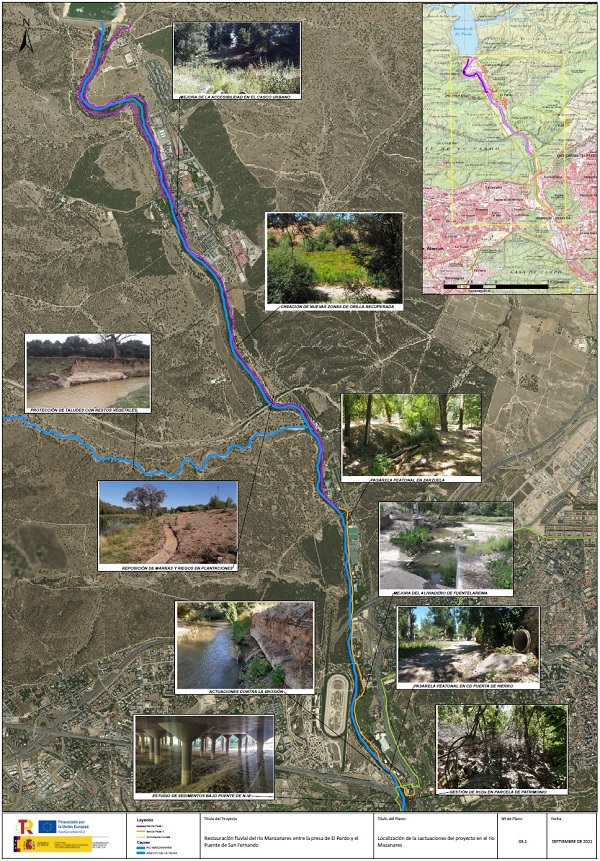 Plano actuaciones Manzanares Fase III