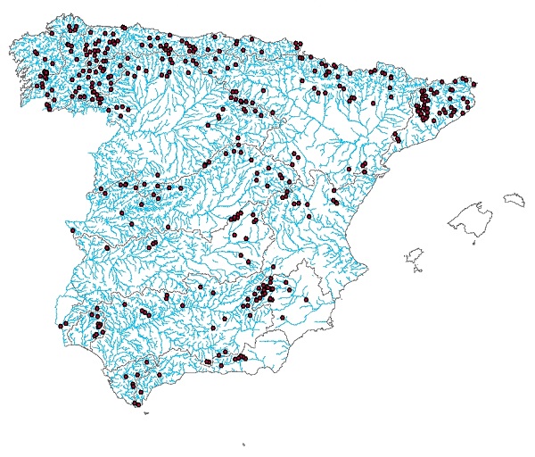 Estaciones del Subprograma de referencia