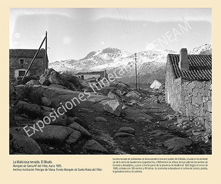 La Maliciosa nevada. El Boalo.
Marqués de Santa María del Villar, hacia 1925.
Archivo Institución Príncipe de Viana. Fondo Marqués de Santa María del Villar.