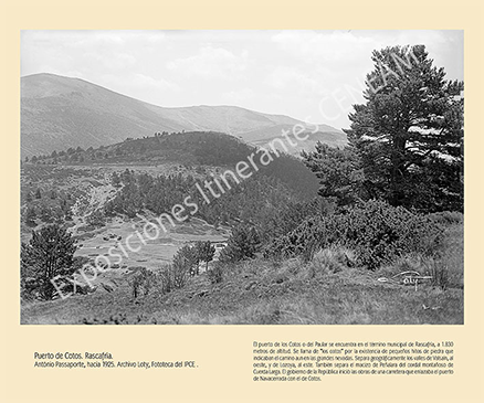 Puerto de Cotos. Rascafría.
António Passaporte, hacia 1925. Archivo Loty. IPCE . Ministerio de Educación, Cultura y Deporte.