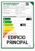 Etiqueta certificación energética CENEAM edificio principal