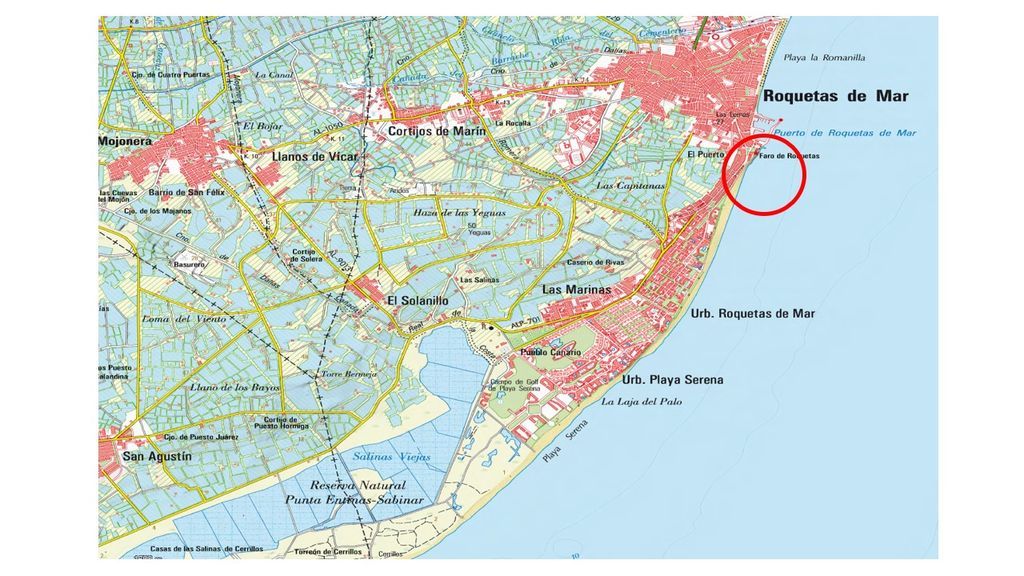 Plano de situación Castillo de Santa Ana