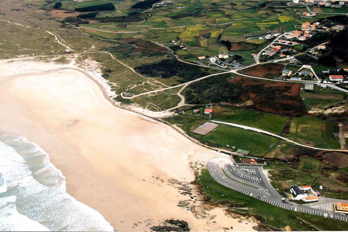 Antes de las obras. Regeneración playa de Razo