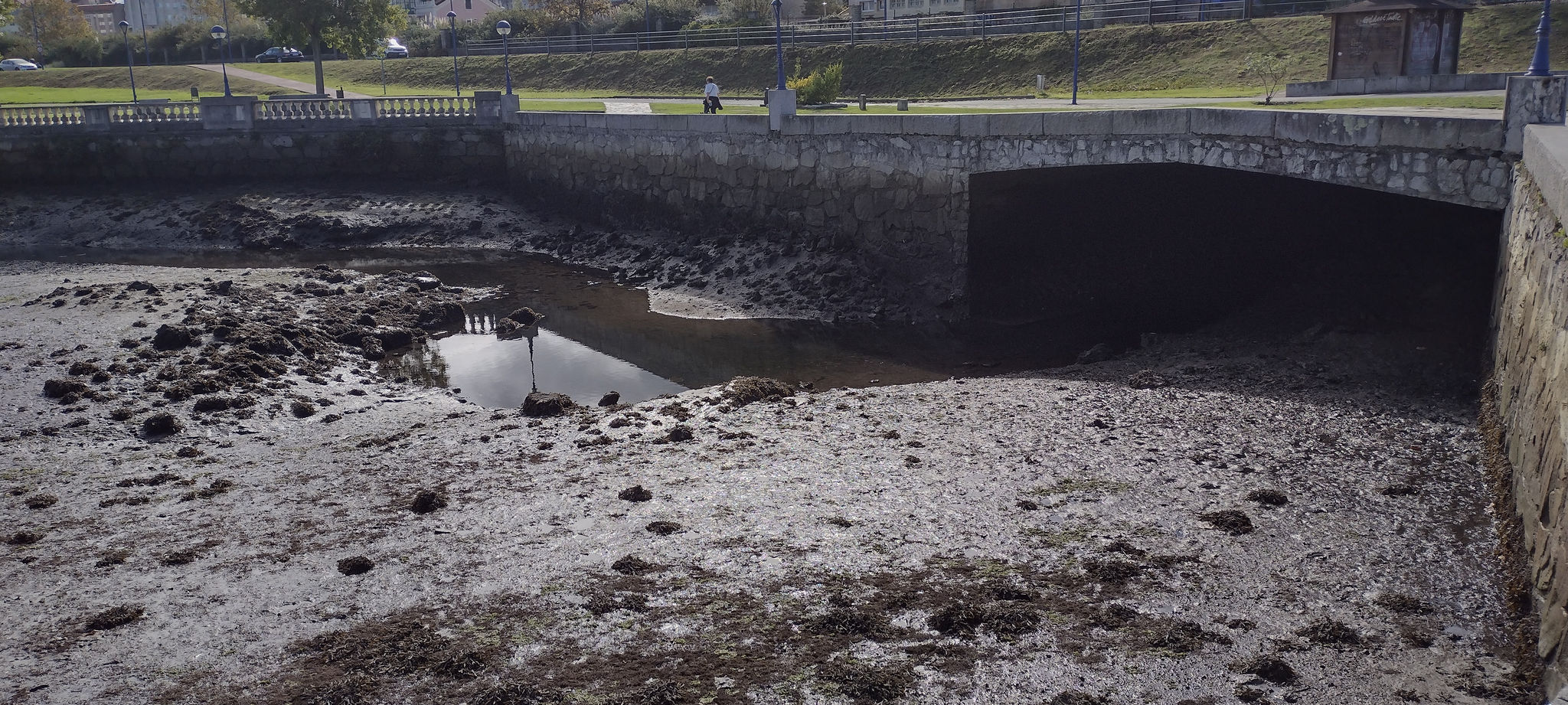 Antes de las obras. Desembocadura río Trabe Acea Da Ma