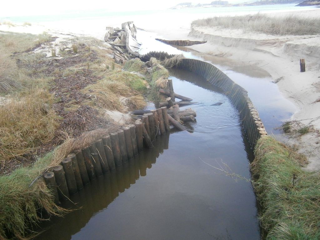 Mantenimiento y conservación IV. Trabajos en playa de Os Muiños (Muxia) (Antes de las obras)