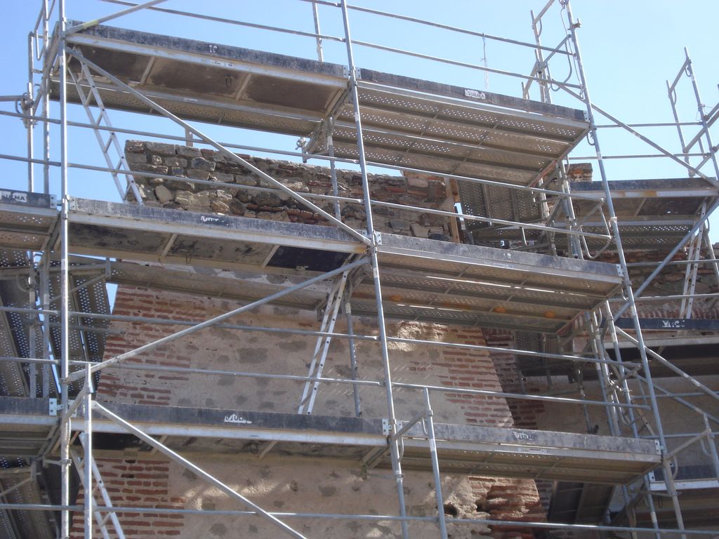 Torre del Lance de las Cañas (Marbella) (Durante las obras)