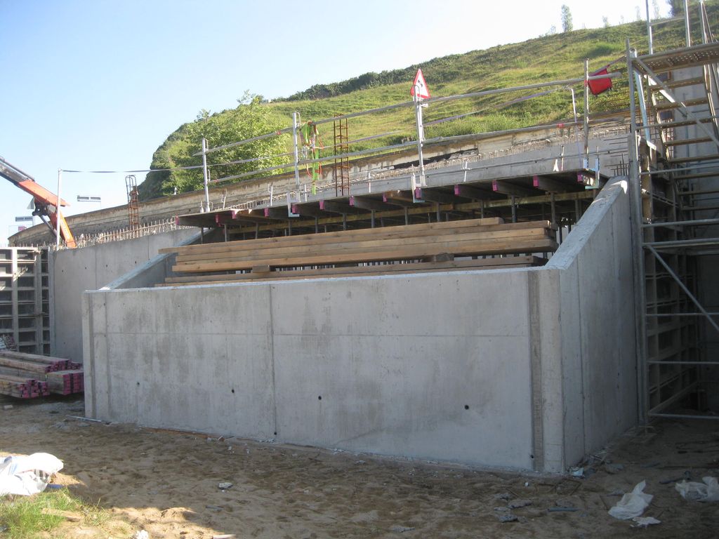 Recuperación ambiental de la playa de Santiago. Durante las obras.
