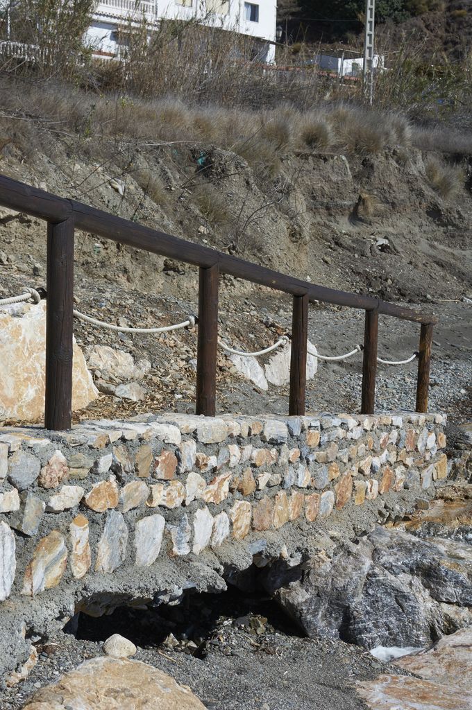 Antes. ACTUACIÓN 8.- Reparación de tramo de paseo y rampa en Los Yesos, en el término municipal de Sorvilán.