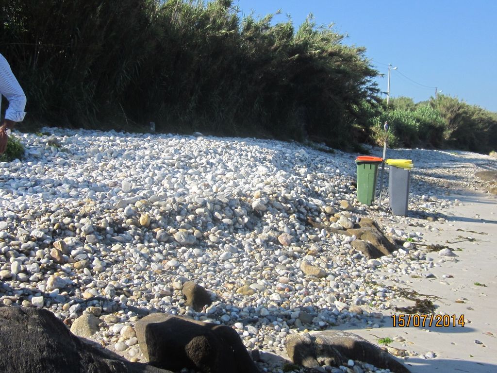 Playa de As Canas (T.M. de Nigrán). Antes de las obras