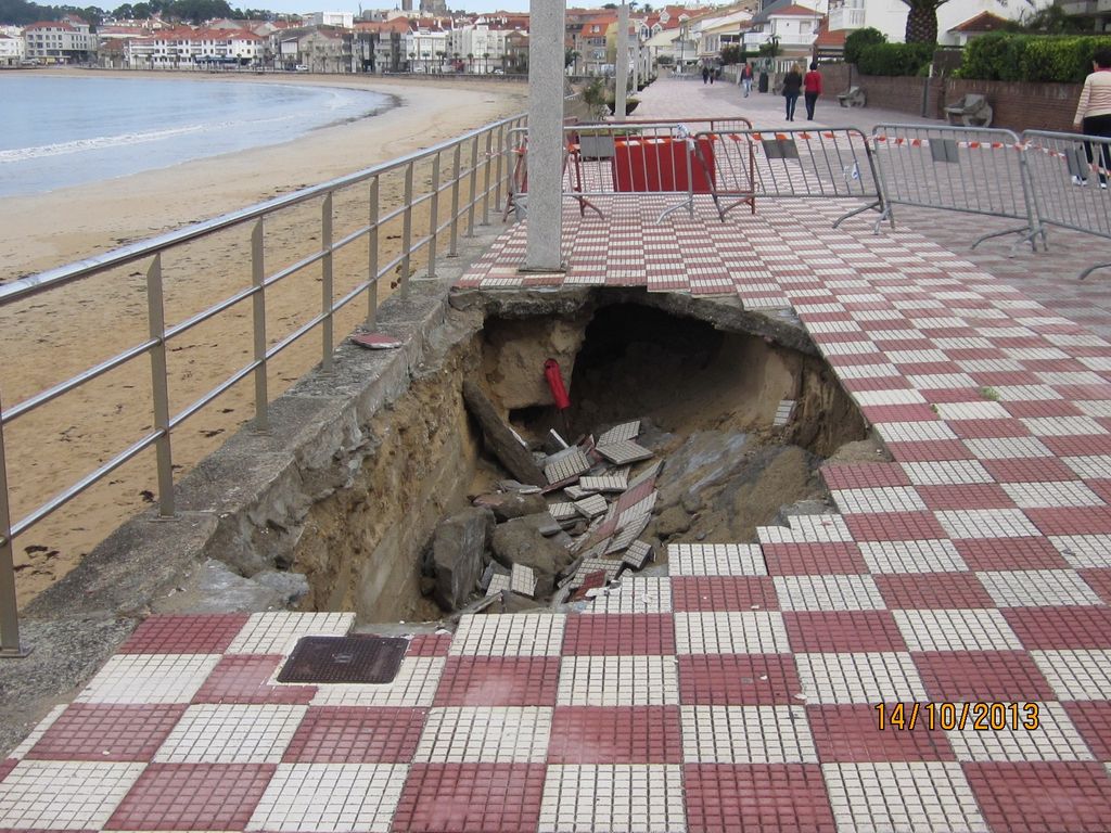 Paseo de Panxón (T.M. de Nigrán). Antes de las obras