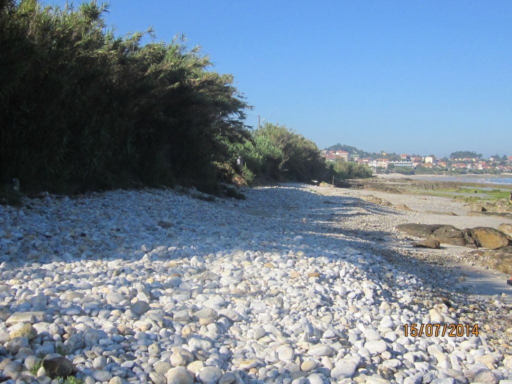 Playa de As Canas (T.M. de Nigrán). Antes de las obras