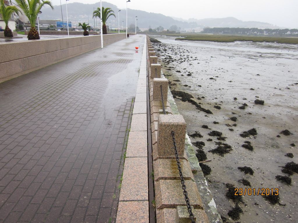 Paseo de Baiona (T.M. de Baiona). Antes de las obras