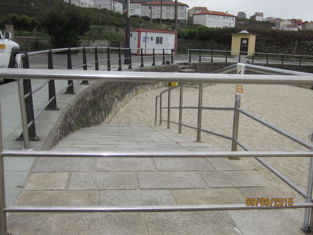 Rehabilitación de rampa en la playa de Area Grande (T.M. de A Guarda) . Antes de las obras