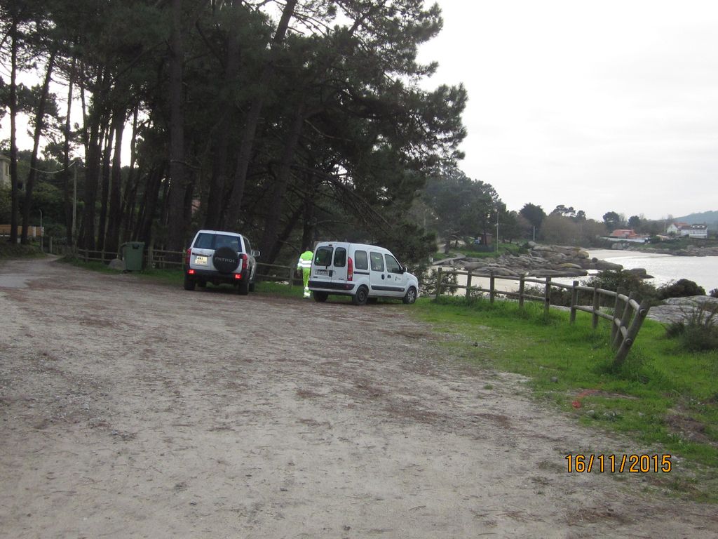 Conexión entre Punta Moreiras y la playa de Area das Pipas (T.M. de O Grove). Antes de las obras