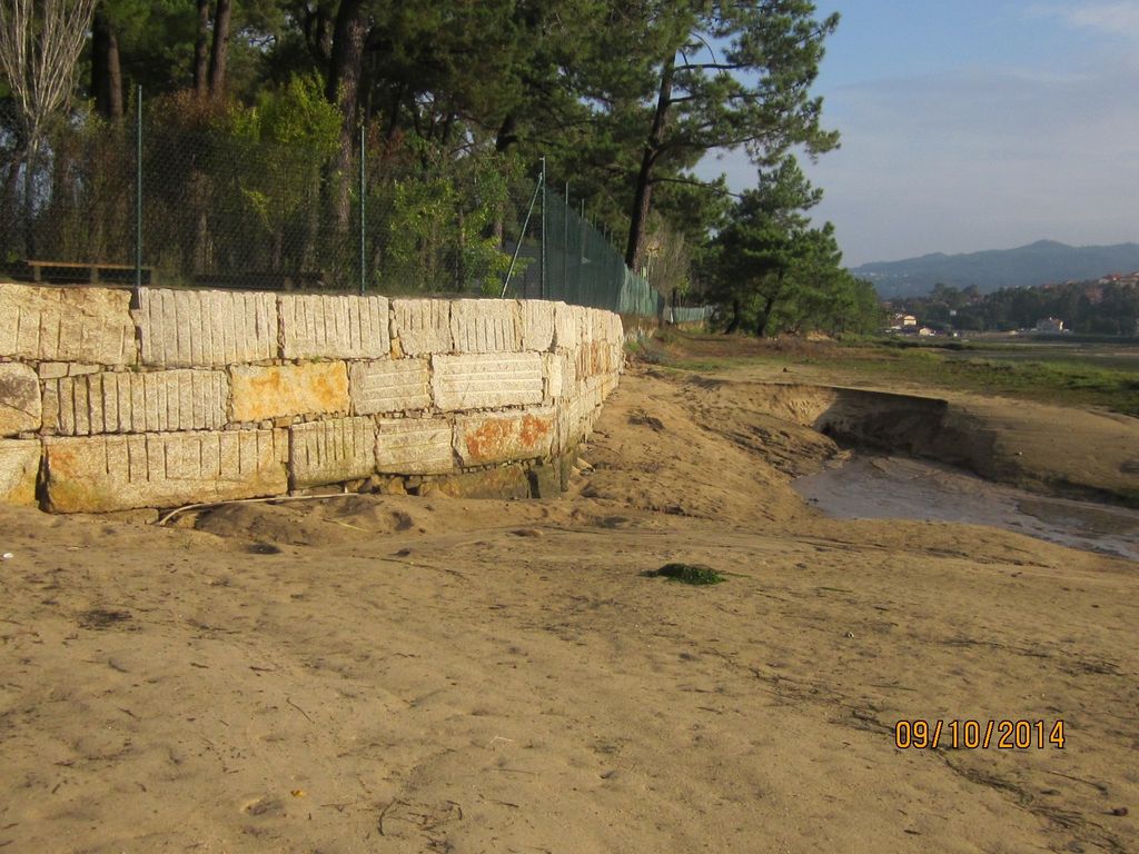 Camping de Baiona (T.M. de Baiona).  Antes de las obras