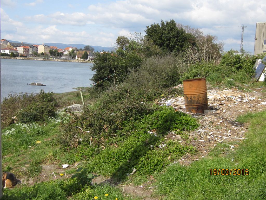 Apertura del tránsito en O Esteiro (Vilanova). Antes