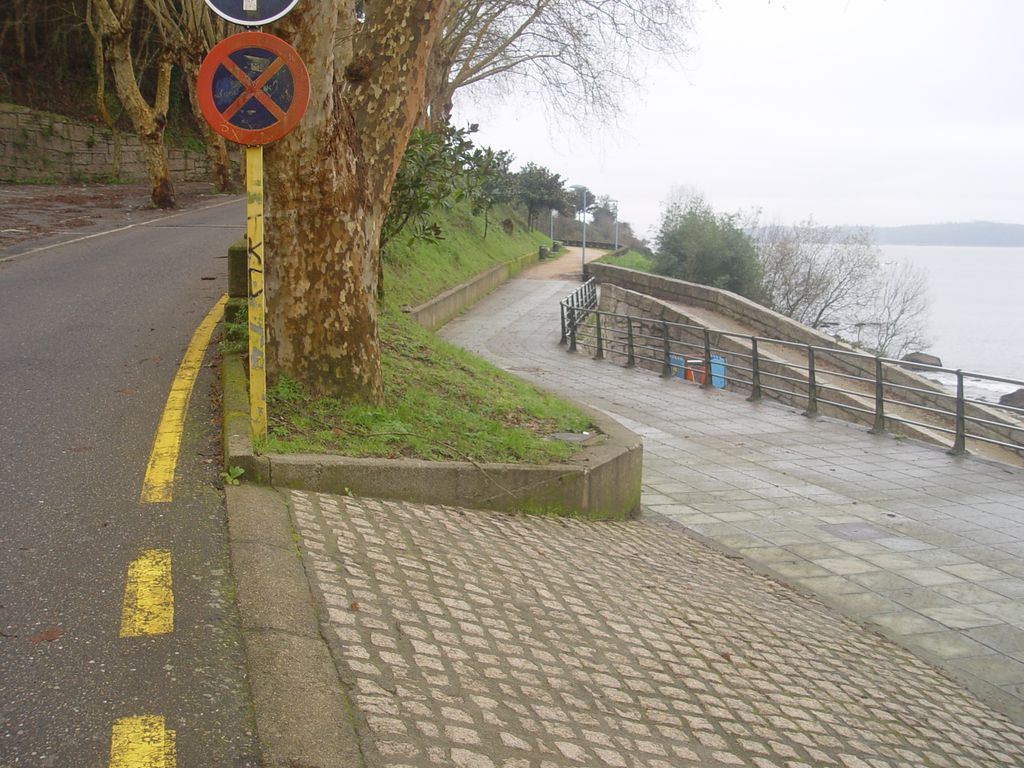 Playa de Borna (T.M. de Moaña). Antes de las obras