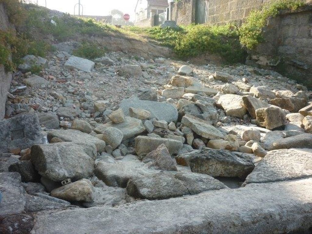 Reparación de rampa en Coruxo (Vigo). Antes de las obras