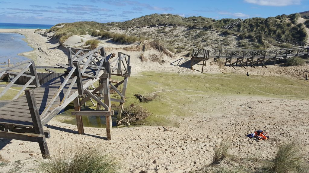 Antes de las obras. Antes pasarela Cala Mesquida