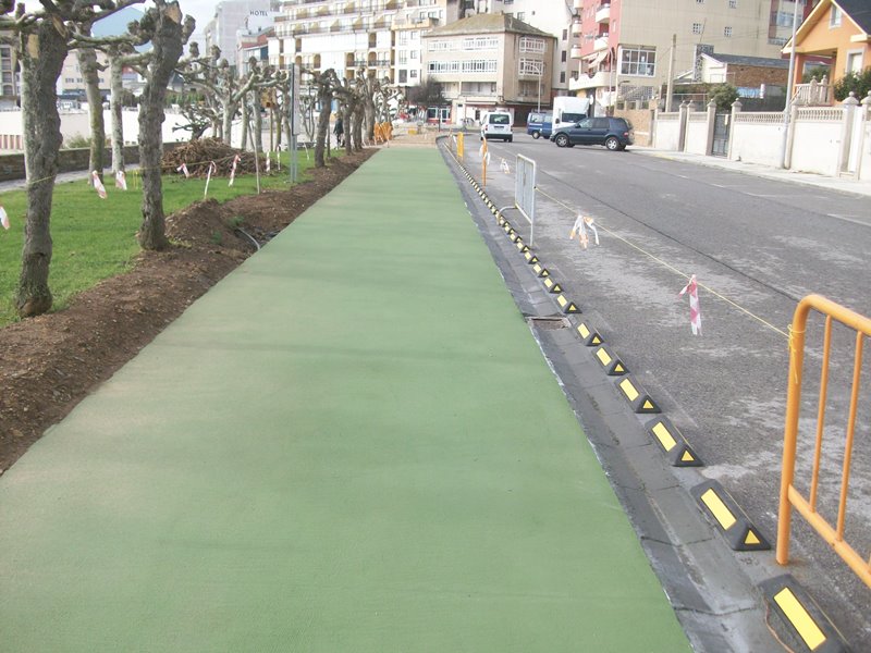 Carril-bici Rapadoira-Llas, fase I. Durante