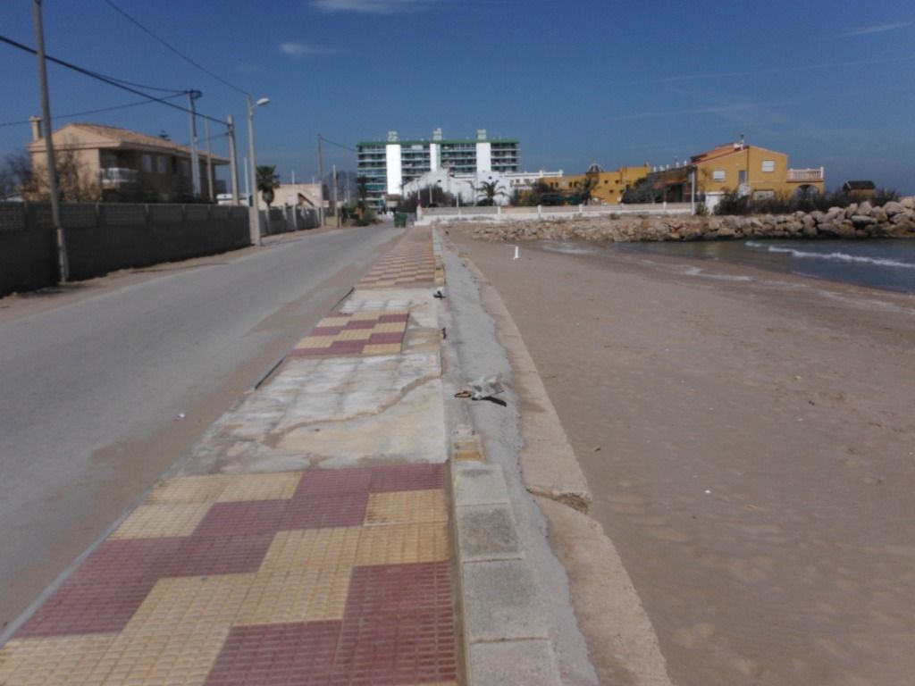 Playa del Cordobés (Cullera). Antes de las obras