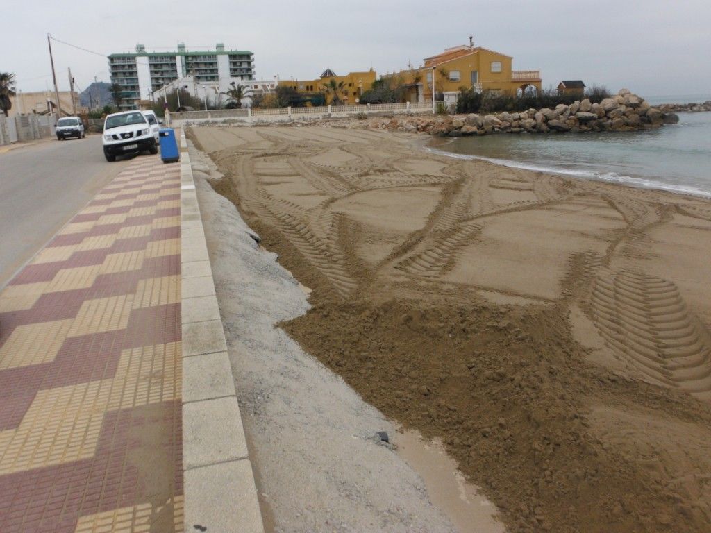 Playa del Cordobés (Cullera). Después de las obras