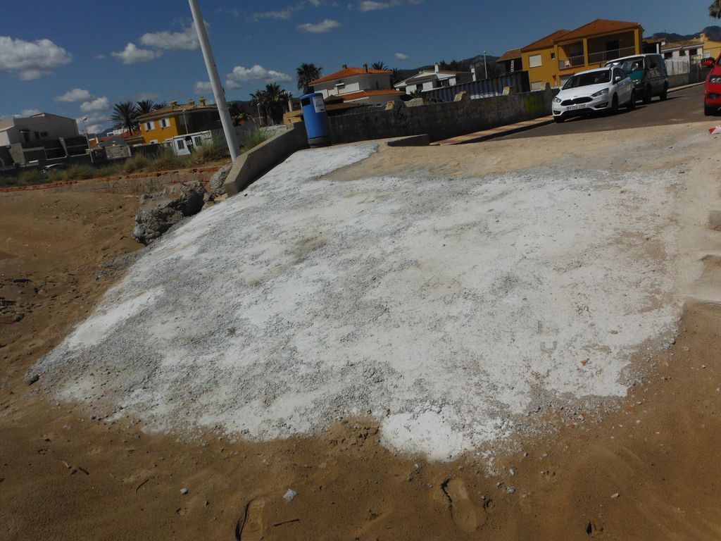 Reconstrucción de badén en la playa de El Marenyet (Cullera). Después de las obras