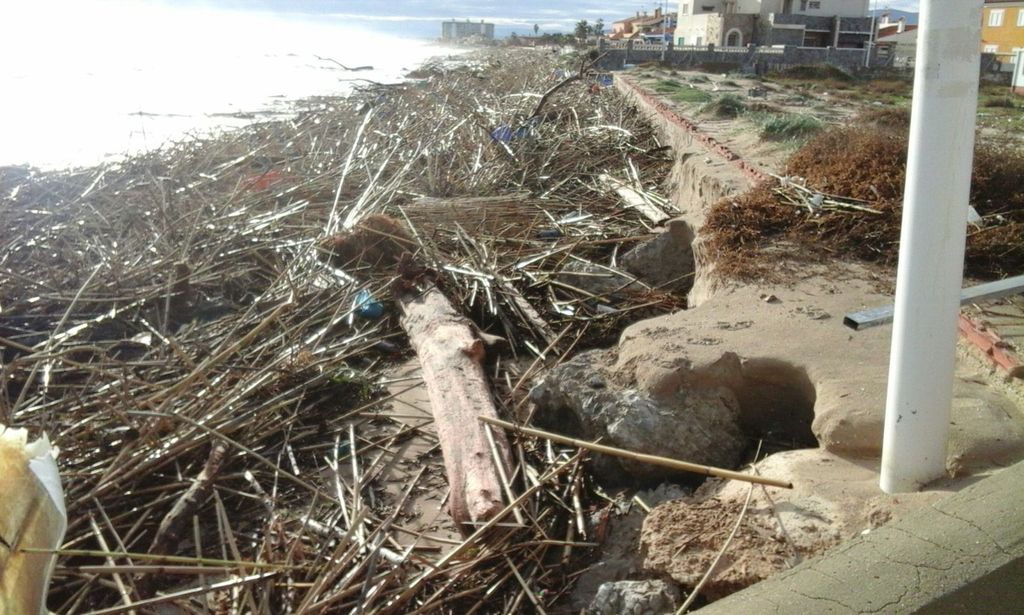 Playa de Marenyet. Antes de las obras