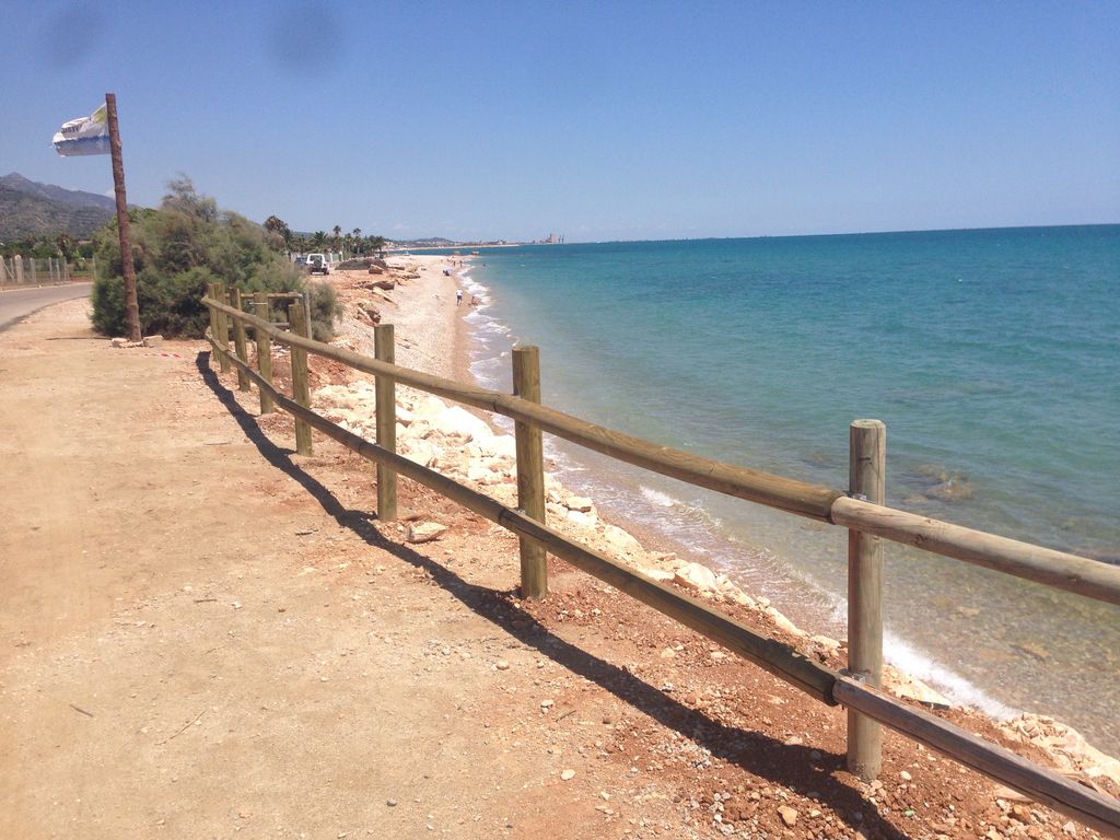 Refuerzo acantilados en Alcanar (Después de las obras)