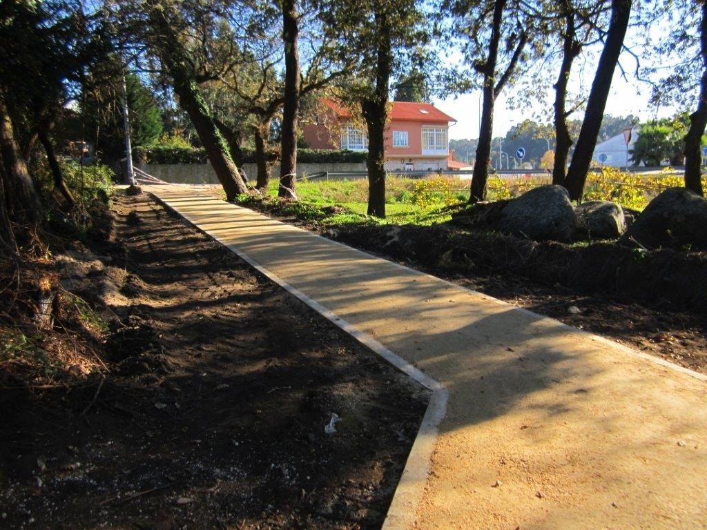 Senda en O Rial (T.M. de Vilagarcía de Arousa). Después de las obras