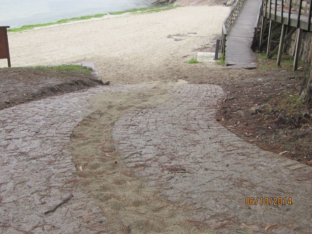 Playa de Cabeceira (T.M. de Poio).  Después de las obras