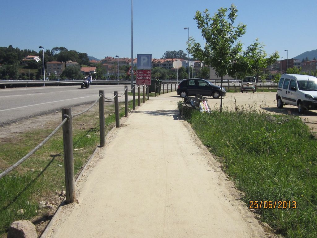 Senda en A Foz (T.M.  de Baiona). Después de las obras