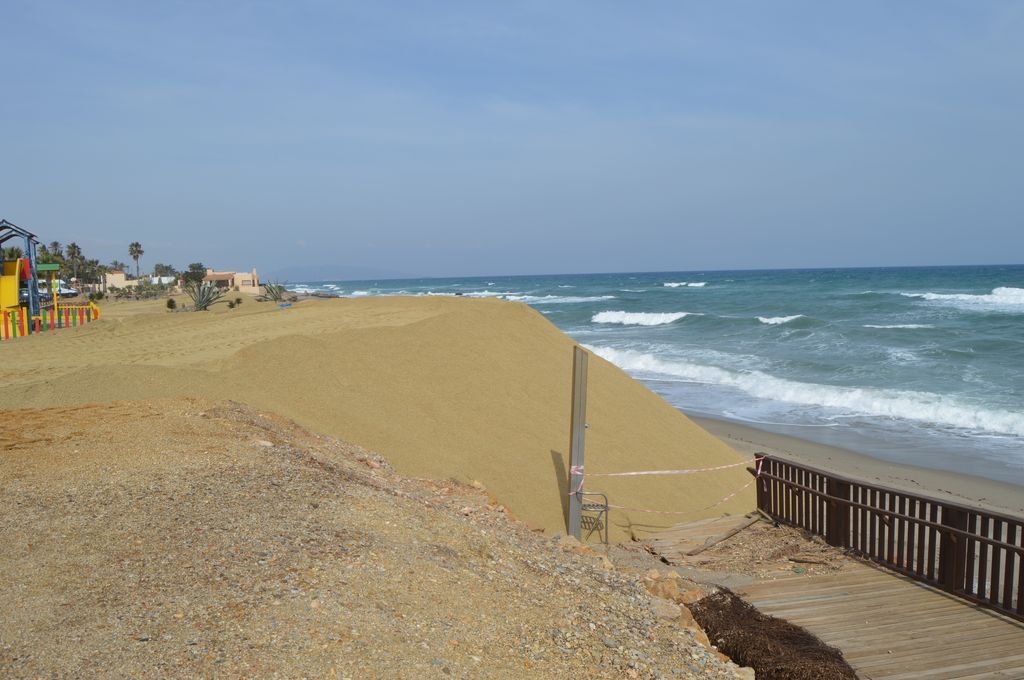 Playas de Mojácar (Durante las obras)