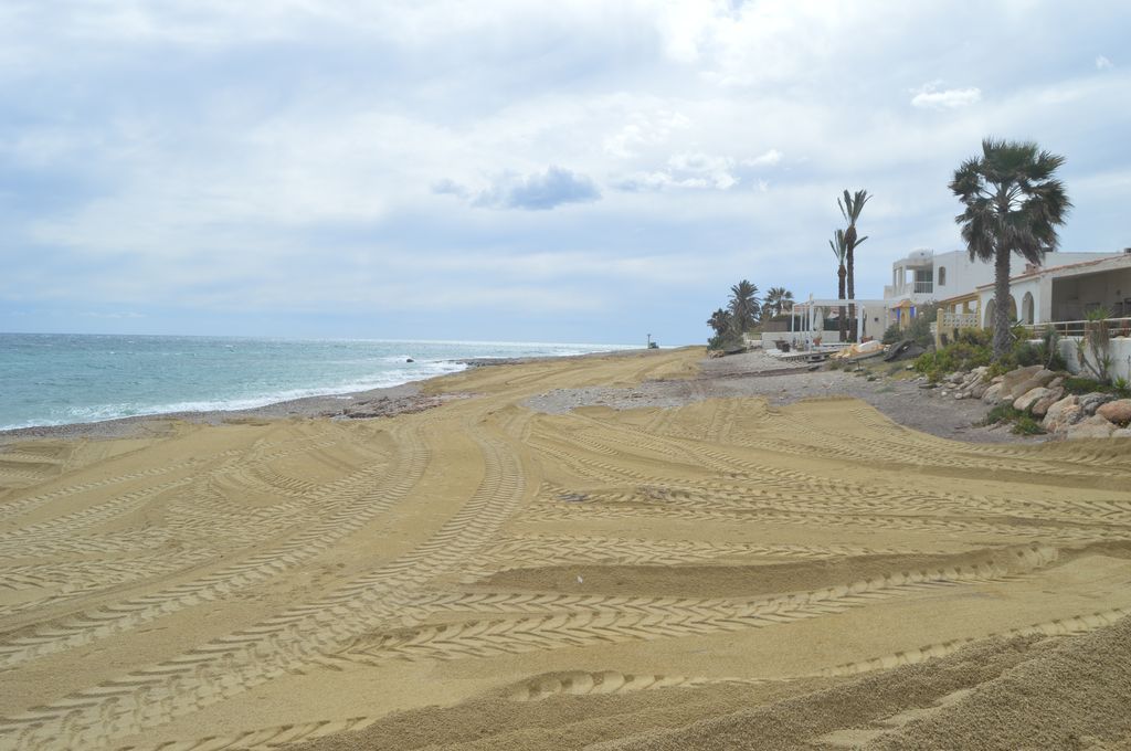 Playas de Mojácar (Durante las obras)