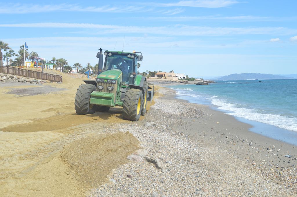 Playas de Mojácar (Durante las obras)