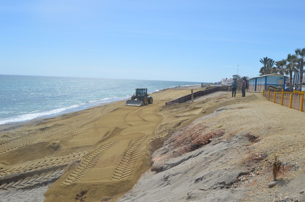 Playas de Mojácar (Durante las obras)