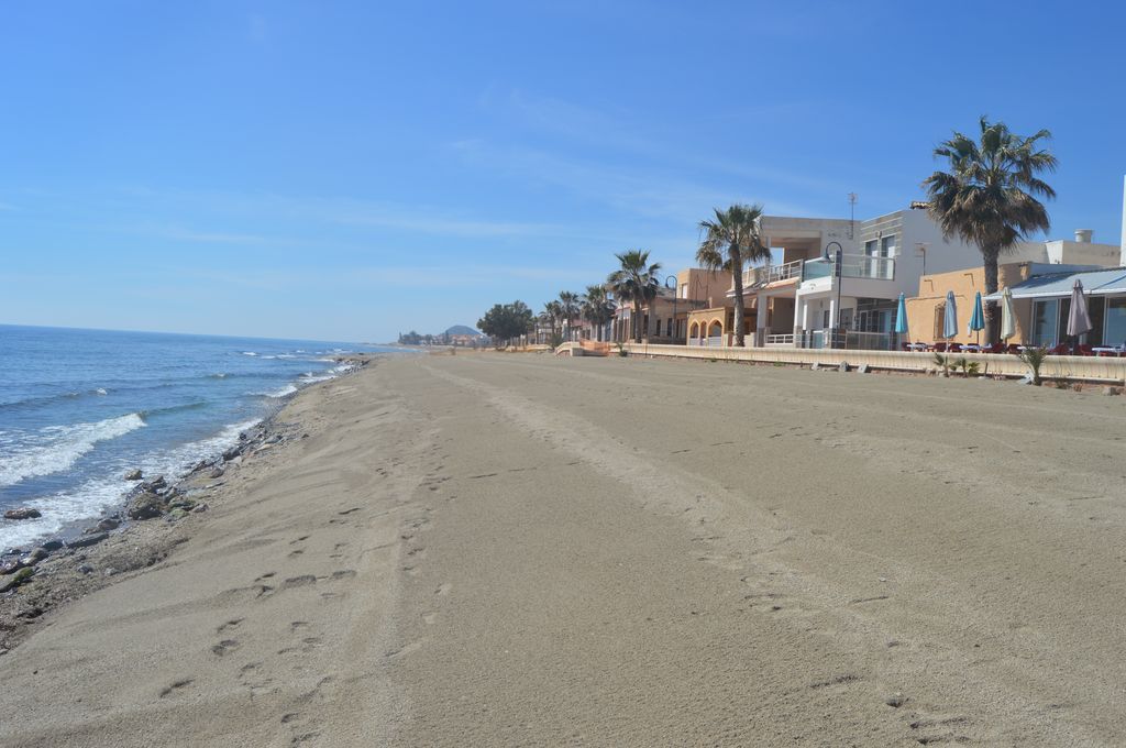 Playa de Pozo del Esparto (Durante las obras)