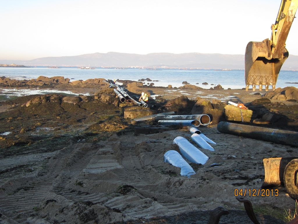 O Rial (T.M. de Vilagarcía de Arousa).  Durante las obras