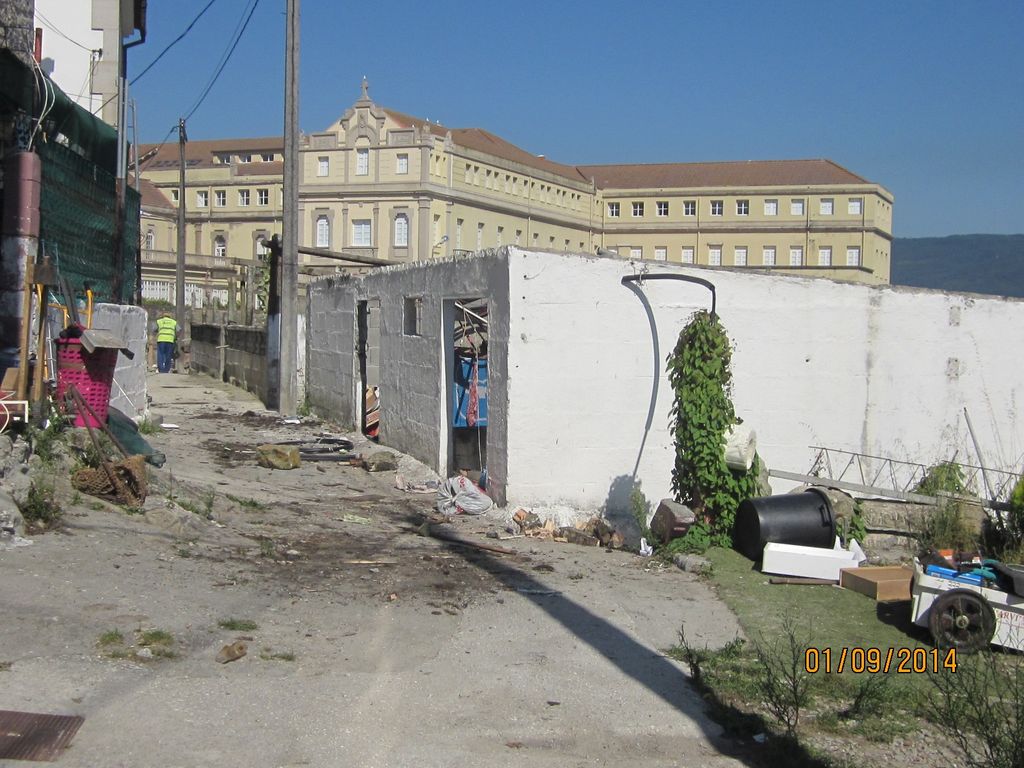 O Cabo (T.M. de Pontevedra).  Durante las obras