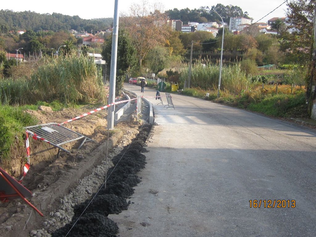 Puerto de Aguete (T.M. de Marín). Durante las obras