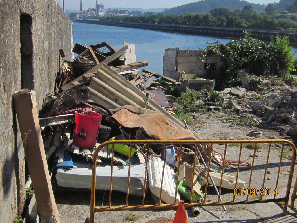 O Cabo (T.M. de Pontevedra). Durante las obras