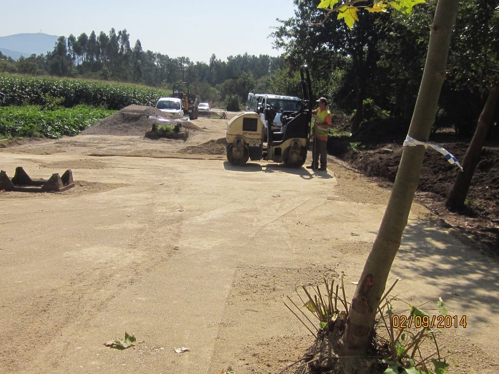 O Cabo (T.M. de Pontevedra). Durante las obras