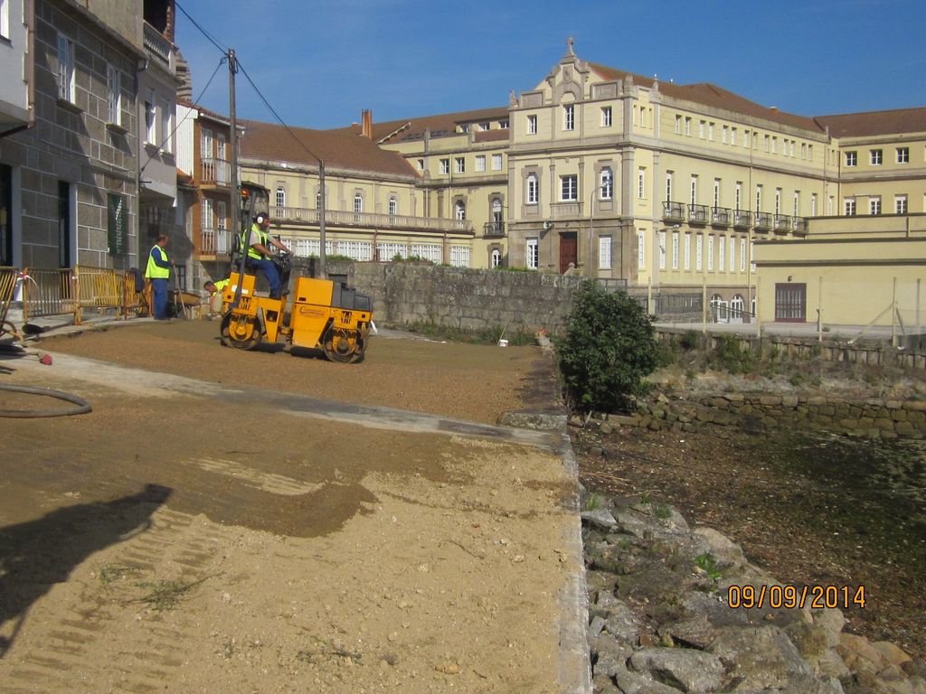 O Cabo (T.M. de Pontevedra). Durante las obras