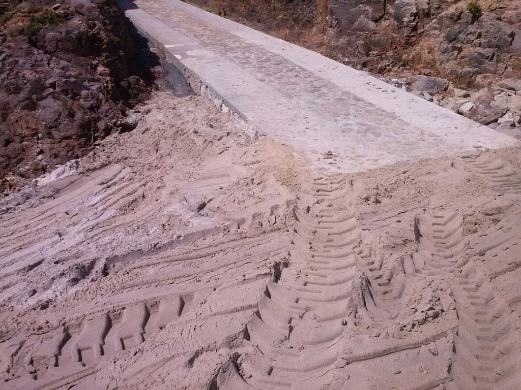 Reparación rampa playa Fragata en Ferrol (Después de las obras)