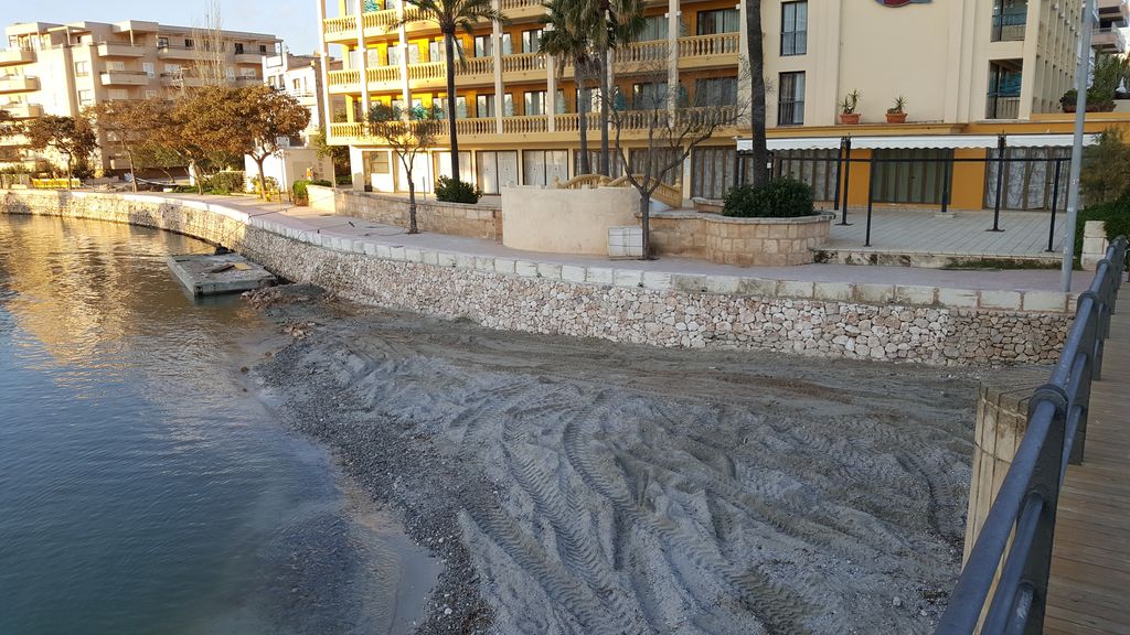 Después de las obras. Lado izquierdo s'illot