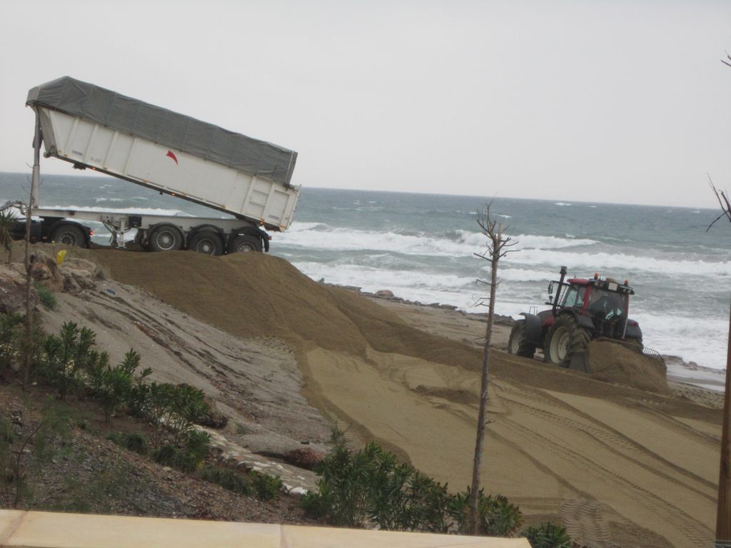 Playas de Mojácar (Durante las obras)