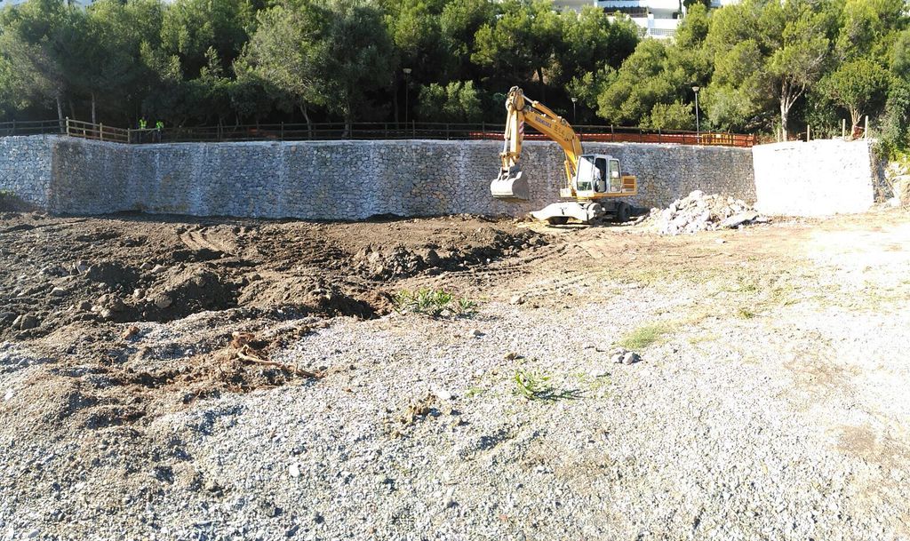 Los Berengueles. Durante las obras