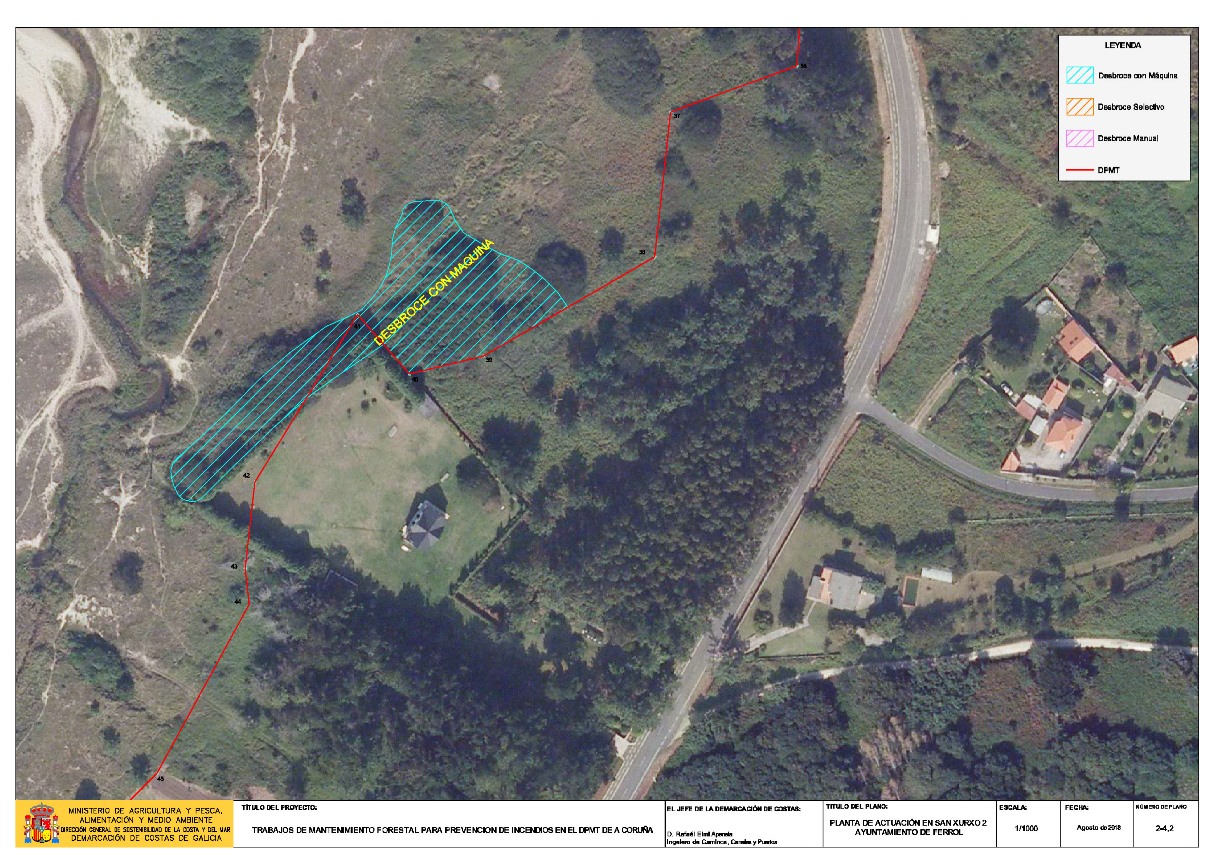 Planos de localización de las actuaciones. Ferrol